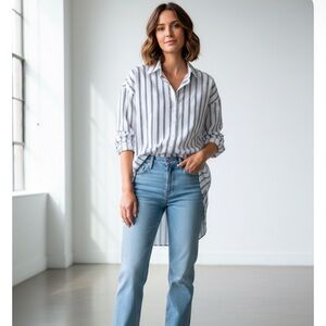 Walter Baker striped buttondown shirt dress Like New size XS